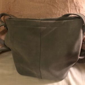 Urban Outfitters Grey Suede Bucket Bag